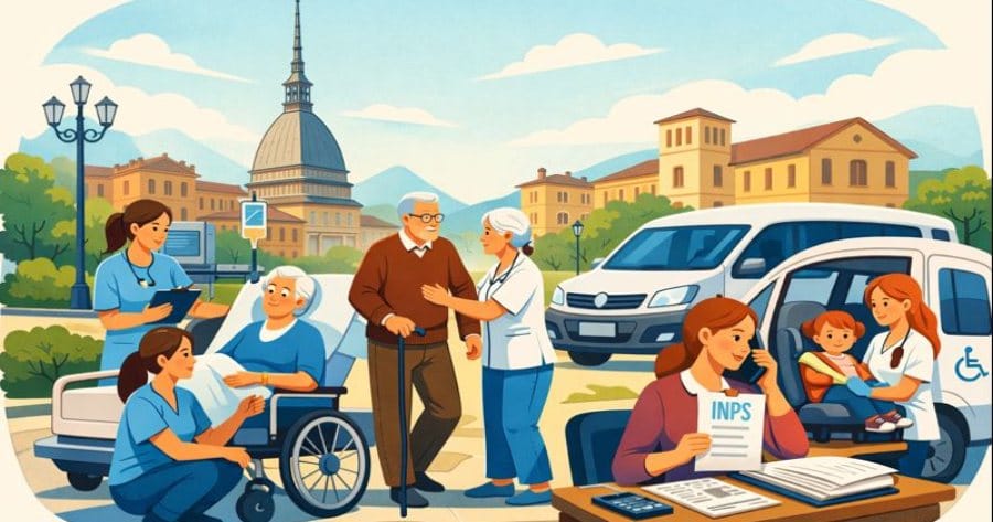 Anziani, a Torino Centro, assistiti e aiutati in ogni loro compito quotidiano.