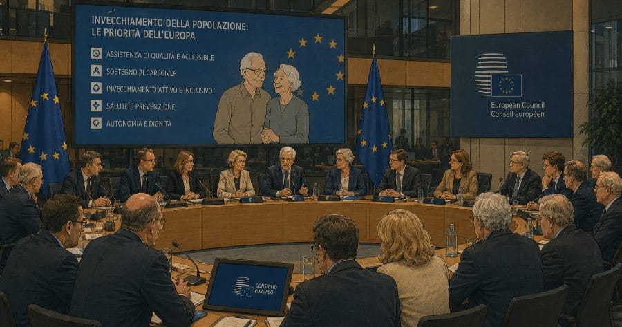 Il Consiglio Europeo tratta il tema dell'invecchiamento della popolazione